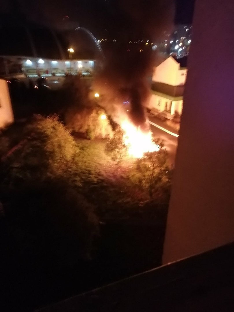 Возгорание нескольких машин на территории Солигорской Прокуратуры