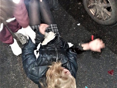 В Слуцке на улице Ленина сбили пьяную женщину, которая сидела на дороге